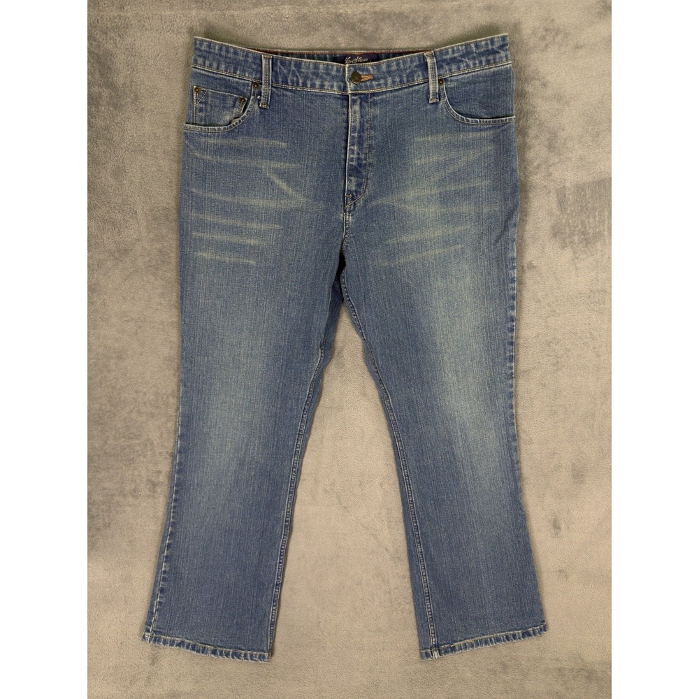 Vintage Levis‎ Jeans Womens 16 M Blue Bootcut Medium Wash Denim Mid Rise Stretch